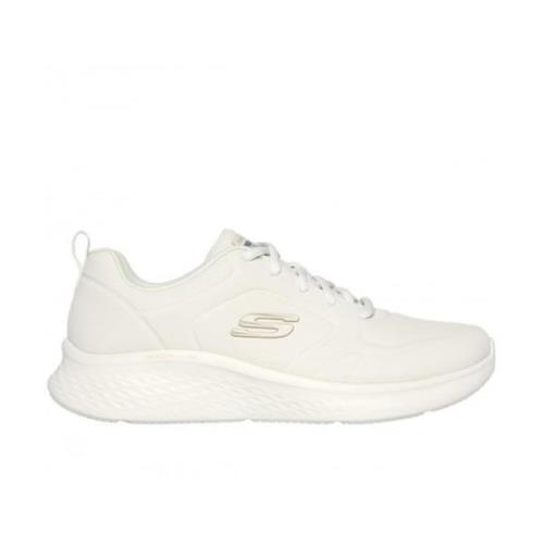 Sportieve en Elegante Sneaker Skechers , White , Dames