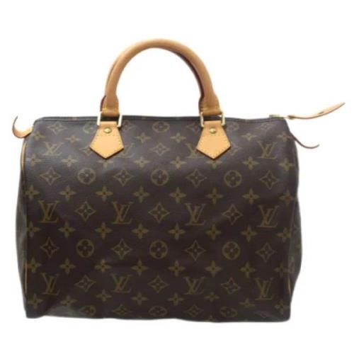 Pre-owned Canvas handbags Louis Vuitton Vintage , Brown , Dames