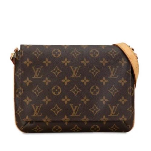 Pre-owned Canvas shoulder-bags Louis Vuitton Vintage , Brown , Dames