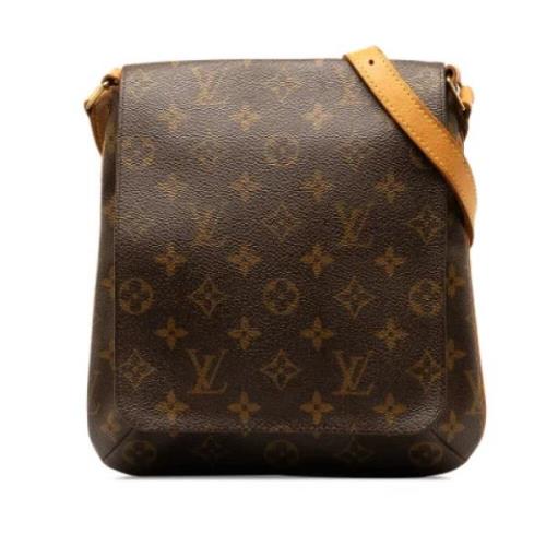 Pre-owned Canvas shoulder-bags Louis Vuitton Vintage , Brown , Dames