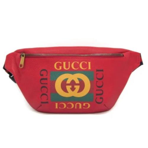 Pre-owned Leather gucci-bags Gucci Vintage , Red , Dames