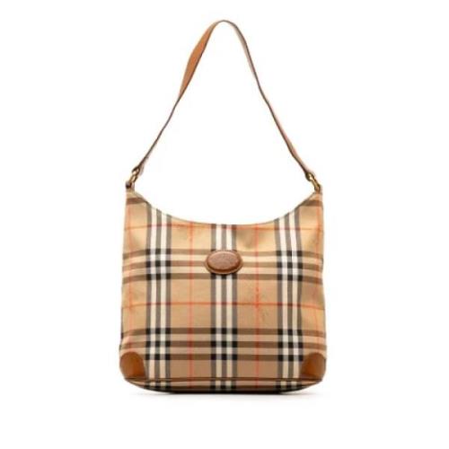 Pre-owned Canvas shoulder-bags Burberry Vintage , Brown , Dames