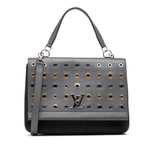 Pre-owned Leather louis-vuitton-bags Louis Vuitton Vintage , Gray , Da...