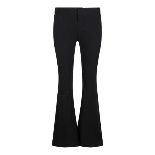 Flared Jersey Broek Givenchy , Black , Dames