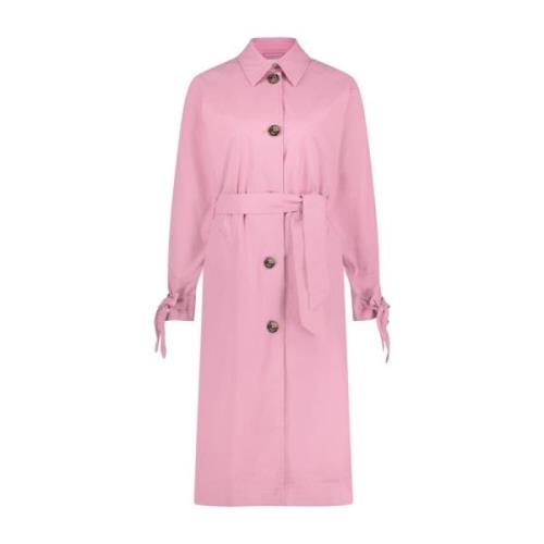 Roze Oversized Trenchcoat met Strik Fabienne Chapot , Pink , Dames