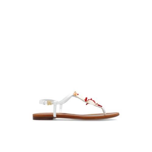 Sandalen met applicaties Dolce & Gabbana , White , Dames