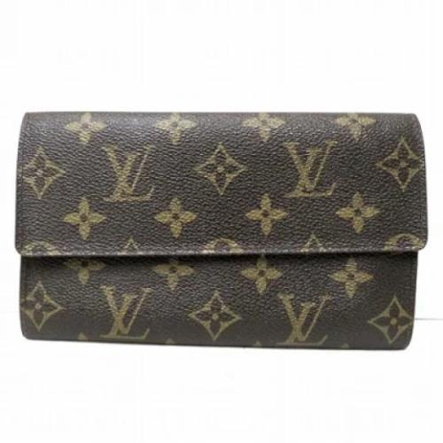 Pre-owned Canvas wallets Louis Vuitton Vintage , Brown , Dames