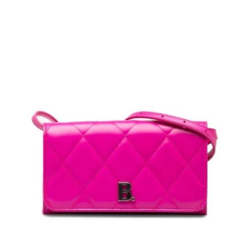 Pre-owned Leather crossbody-bags Balenciaga Vintage , Pink , Dames