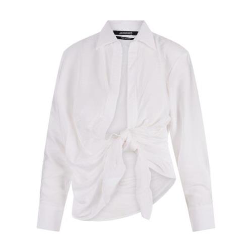 Witte Bahia Shirt met Sjerp Jacquemus , White , Dames