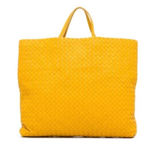 Pre-owned Leather handbags Bottega Veneta Vintage , Yellow , Dames