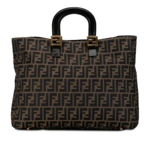 Pre-owned Canvas totes Fendi Vintage , Brown , Dames