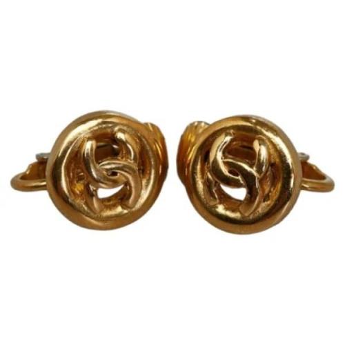 Pre-owned Metal chanel-jewelry Chanel Vintage , Yellow , Dames