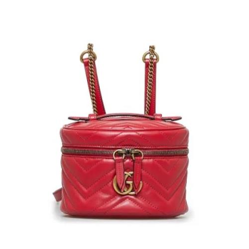 Pre-owned Leather shoulder-bags Gucci Vintage , Red , Dames