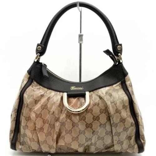 Pre-owned Fabric gucci-bags Gucci Vintage , Beige , Dames