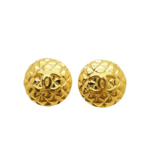 Pre-owned Metal chanel-jewelry Chanel Vintage , Yellow , Dames