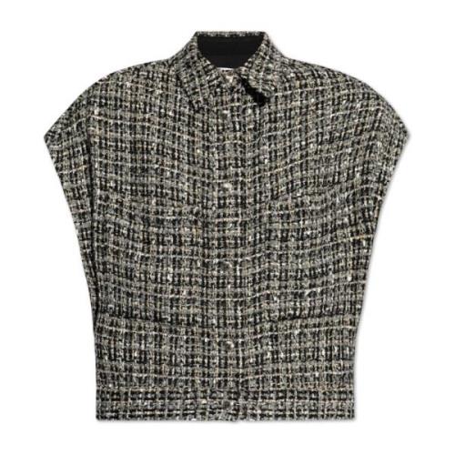 Tweed Vest 'Bianka' IRO , Gray , Dames