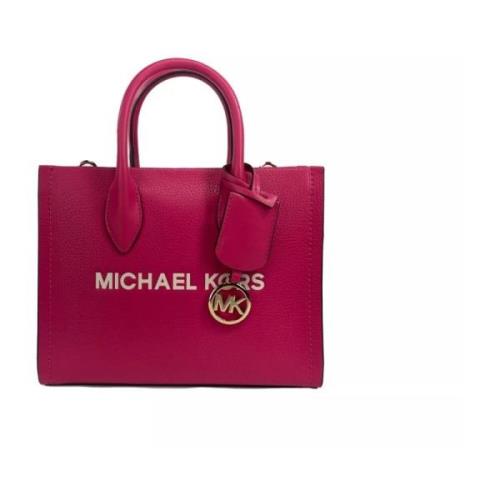 Pebbled Leather Shopper Tote Bag Michael Kors , Pink , Dames