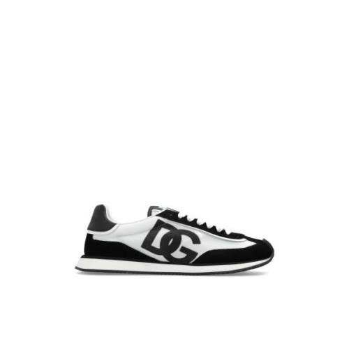 Sportschoenen met logo Dolce & Gabbana , Black , Heren
