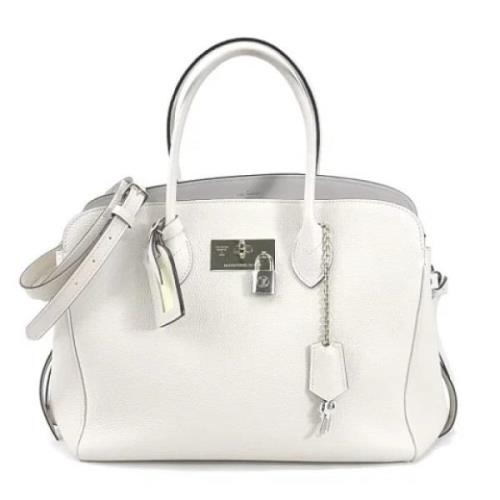 Pre-owned Fabric louis-vuitton-bags Louis Vuitton Vintage , White , Da...