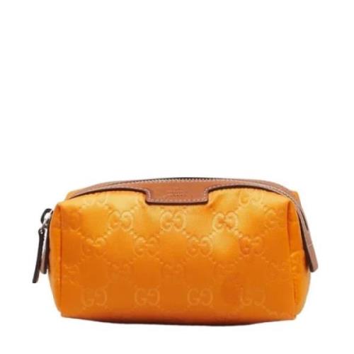 Pre-owned Leather clutches Gucci Vintage , Yellow , Dames