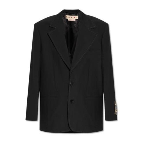 Blazer met open revers Marni , Black , Dames