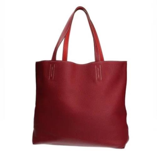 Pre-owned Fabric totes Hermès Vintage , Red , Dames