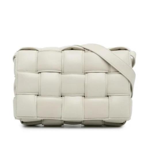 Pre-owned Leather crossbody-bags Bottega Veneta Vintage , White , Dame...