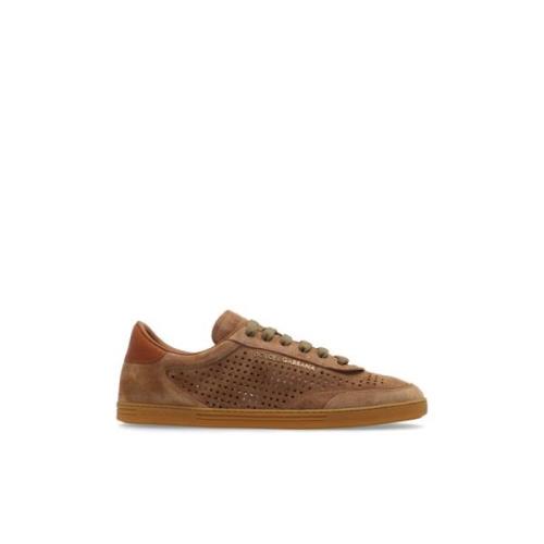 Suede sneakers Dolce & Gabbana , Brown , Heren