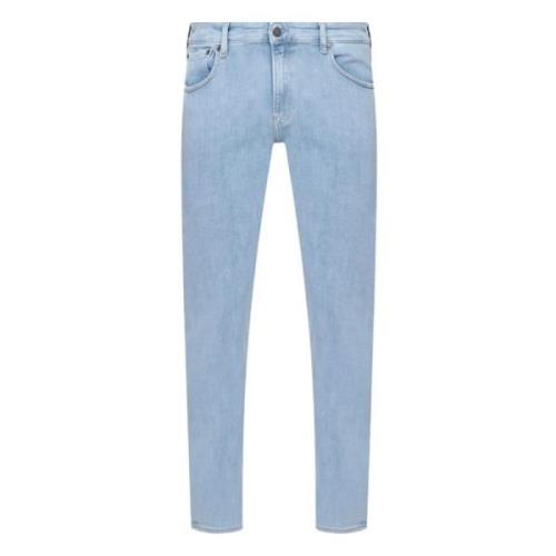 Denim Jeans Blauw Knopen Rits Zakken Calvin Klein , Blue , Heren