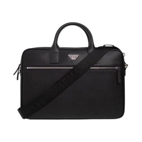 Duffeltas met logo Emporio Armani , Black , Heren