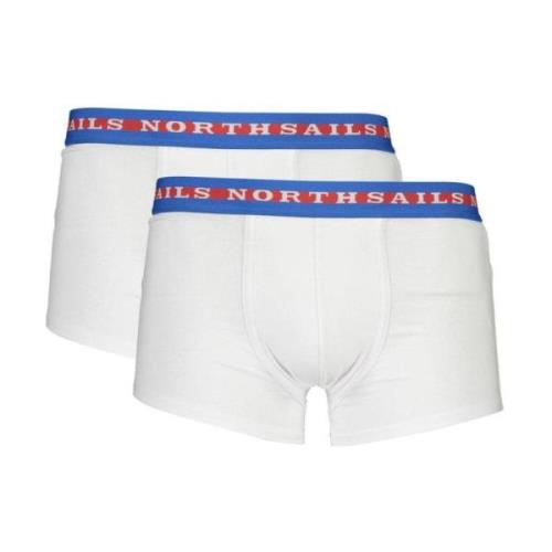 Bicolor Logo Boxer Shorts North Sails , White , Heren