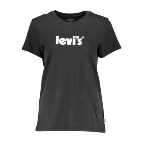 Logo Print T-Shirt Levi's , Black , Dames
