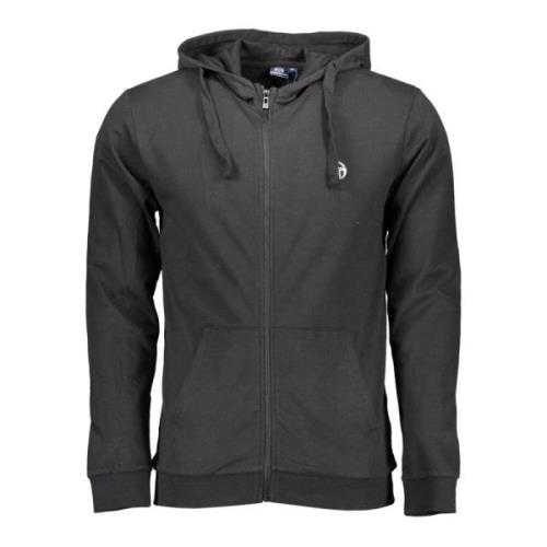 Zwarte Geborduurde Rits Hoodie Sweatshirt Sergio Tacchini , Black , He...