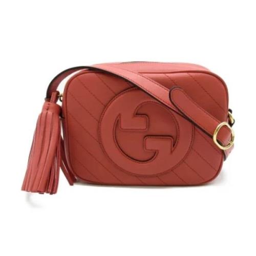 Pre-owned Leather shoulder-bags Gucci Vintage , Pink , Dames