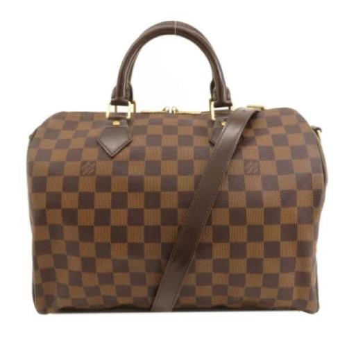 Pre-owned Canvas handbags Louis Vuitton Vintage , Brown , Dames