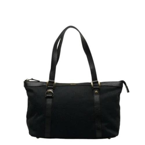 Pre-owned Canvas totes Gucci Vintage , Black , Dames