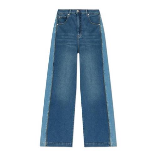 Jeans met logo Munthe , Blue , Dames