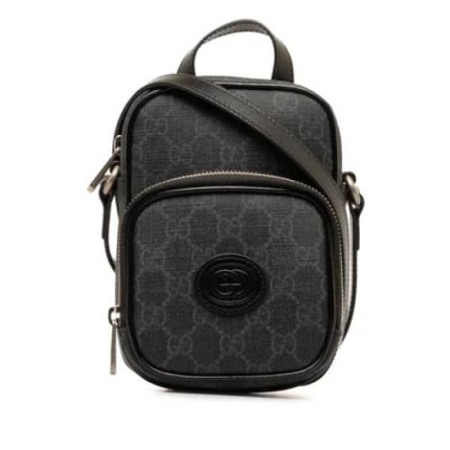 Pre-owned Plastic shoulder-bags Gucci Vintage , Black , Dames