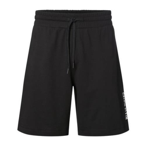 Zwarte Katoenen Bermuda Shorts Calvin Klein , Black , Heren