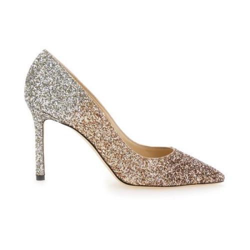 Elegante Grijze Hakken Romy 85 Jimmy Choo , Multicolor , Dames