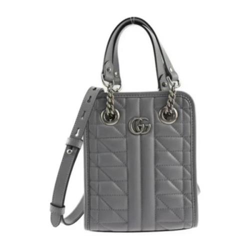 Pre-owned Canvas gucci-bags Gucci Vintage , Gray , Dames