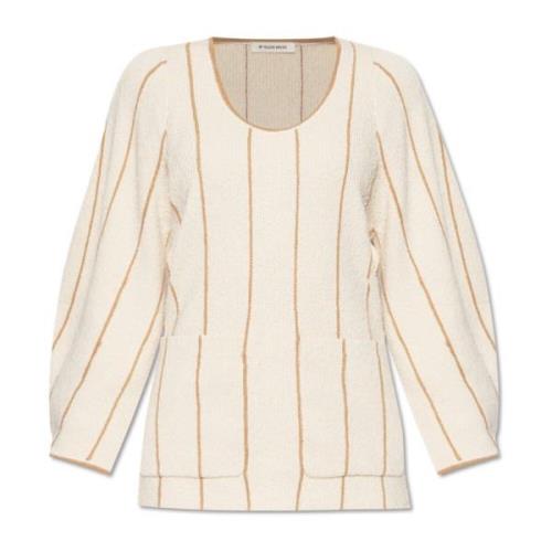 Gestreepte trui Zoita By Herenne Birger , Beige , Dames