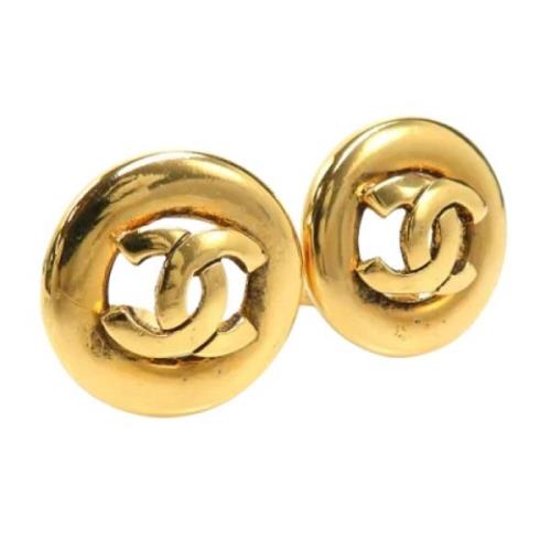 Pre-owned Metal chanel-jewelry Chanel Vintage , Yellow , Dames