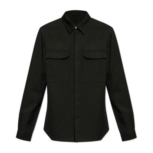 `Outershirt` Shirt Rick Owens , Black , Heren