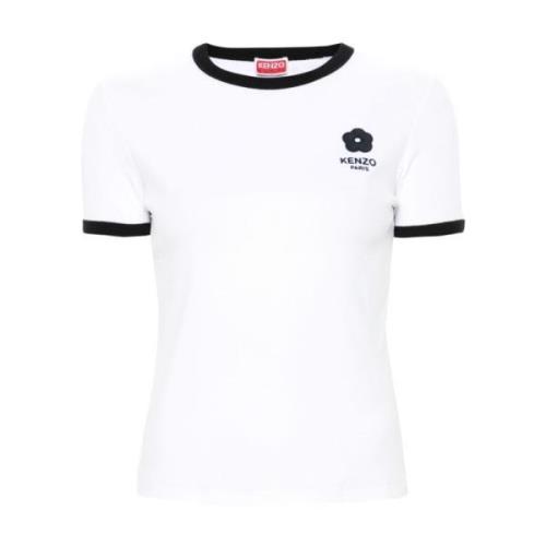 Bloemmotief Crew Neck T-shirt Kenzo , White , Dames