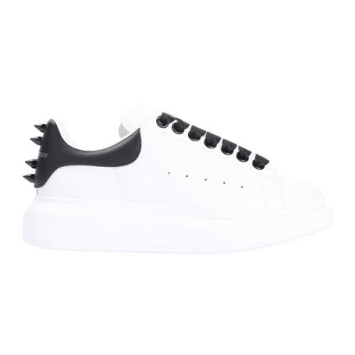 Witte Zwarte Sneakers Alexander McQueen , White , Dames