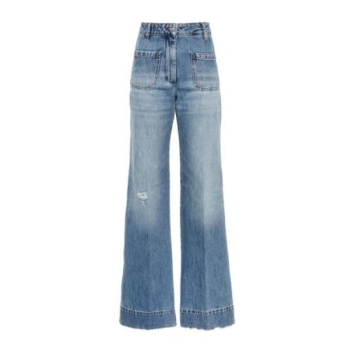 Stijlvolle Denim Jeans Victoria Beckham , Blue , Dames