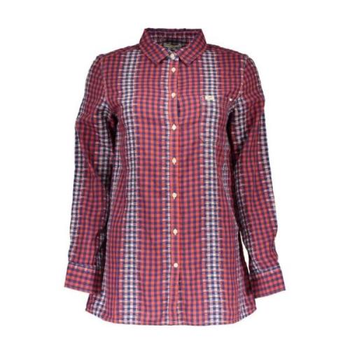 Italiaanse kraag shirt met logo Lee , Multicolor , Heren