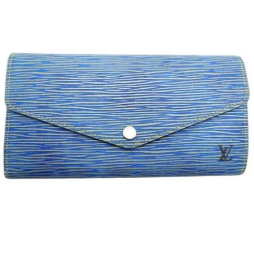 Pre-owned Fabric wallets Louis Vuitton Vintage , Blue , Dames