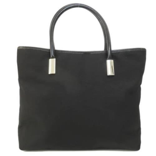 Pre-owned Canvas totes Gucci Vintage , Black , Dames